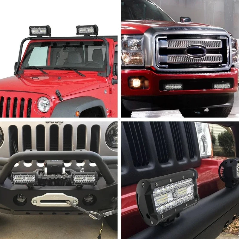 For Car Truck ATV SUV 4x4 Off  - огляд і ціна Led Work Light Bar 12 Inch Offroad