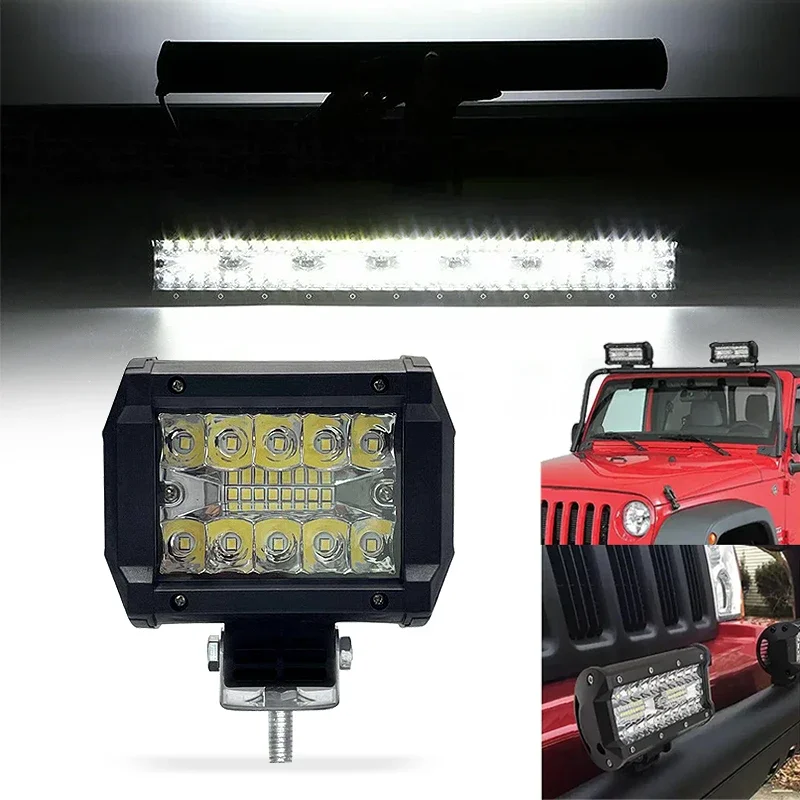 For Car Truck ATV SUV 4x4 Off  - огляд і ціна Led Work Light Bar 12 Inch Offroad