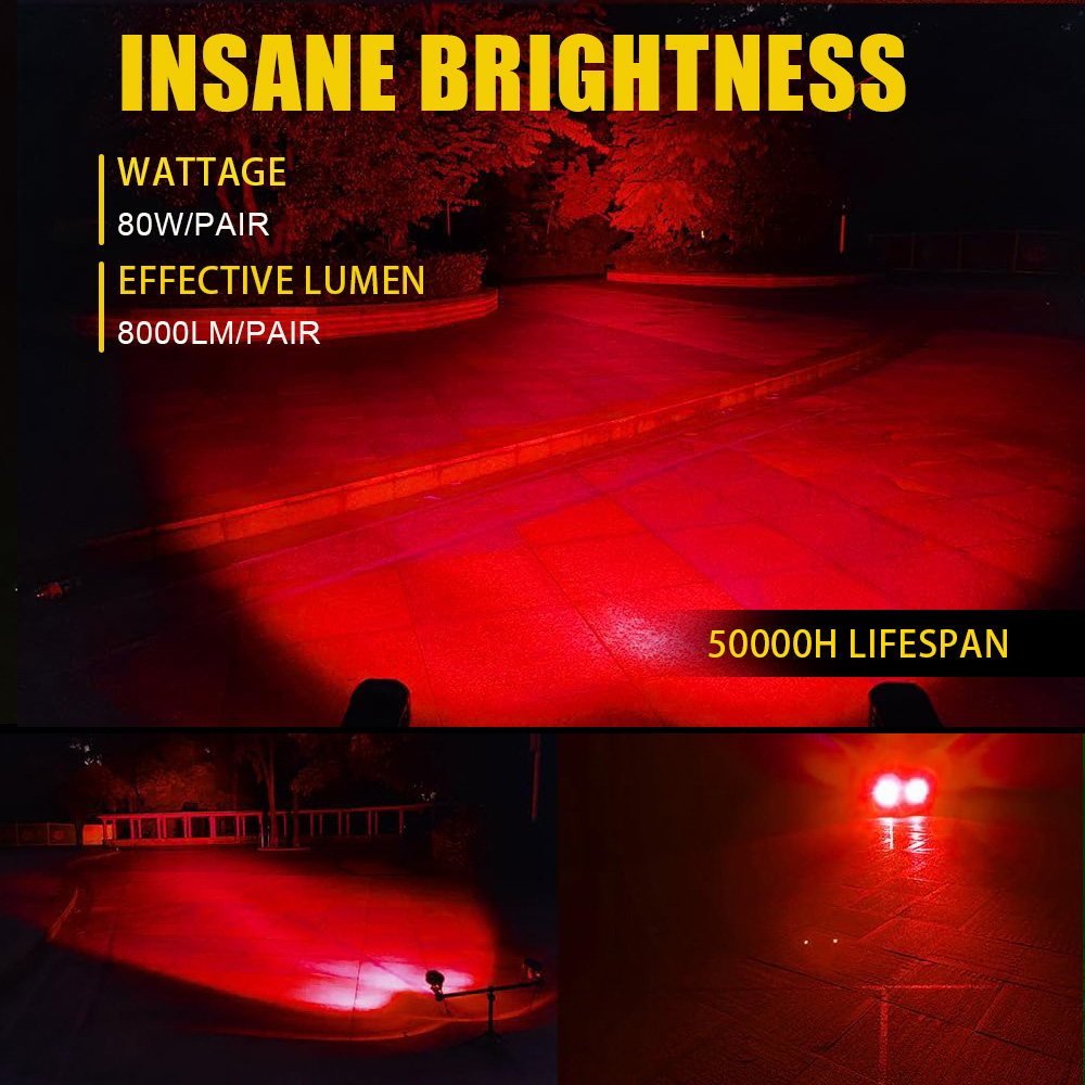 3 Inch LED Light Bar Red Green - огляд і ціна Led Work Light Bar 12 Inch Offroad