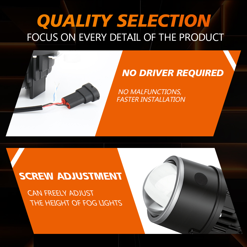 3 inch Bi-led Laser Fog Light  - огляд і ціна Bi Led Projector Lens 3 Inch