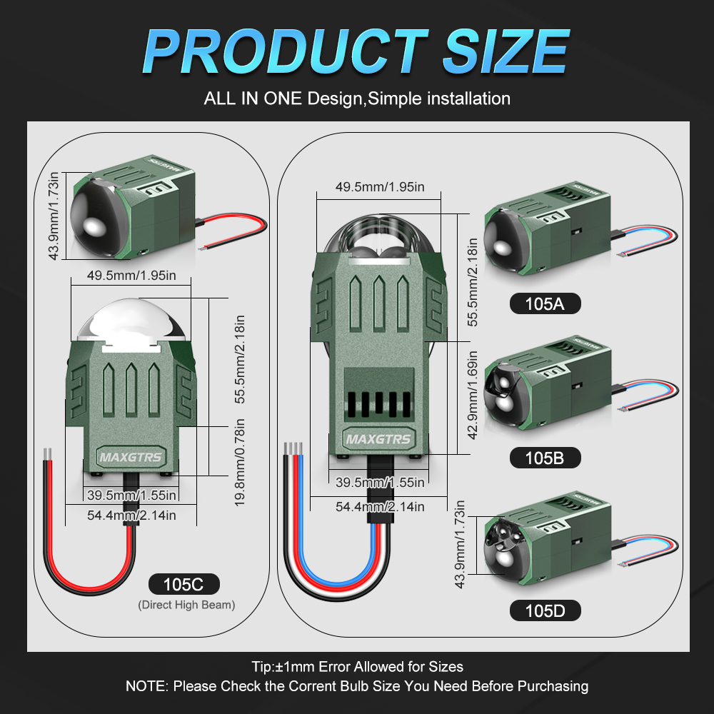 Double Laser 1.5inch Bi Led Mo - огляд і ціна Laser Led Headlight Projector Lens