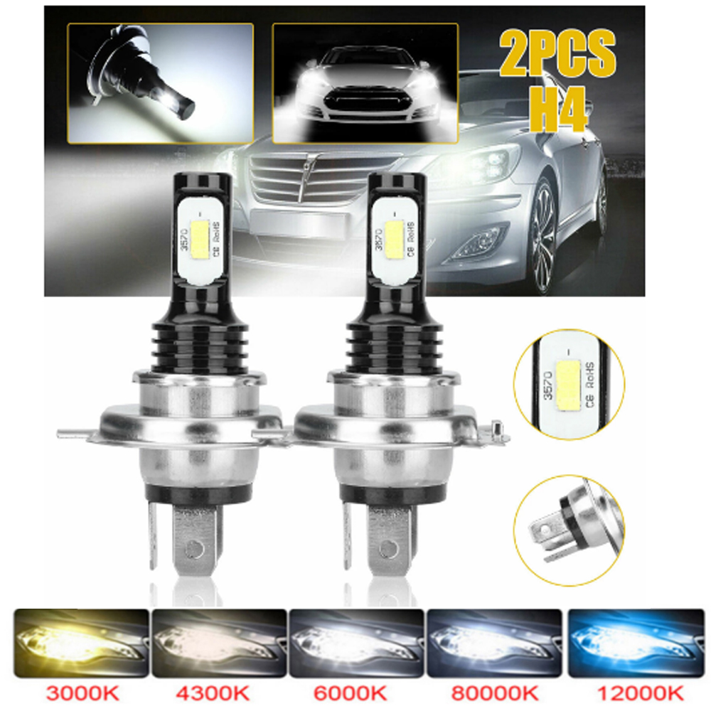 2Pcs H4 H7 LED 20000Lms Car He - огляд і ціна Car Led Bulb H1 H3 H8 H11