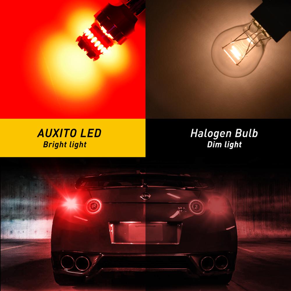 2PCS Flash Strobe T20 7443 W21 - огляд і ціна Led Tail Light Bulb Canbus
