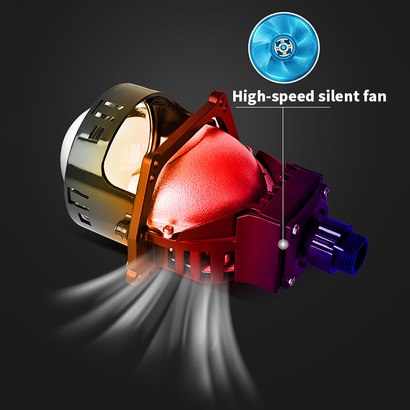 2pcs Bi LED Projector Lenses 3 - огляд і ціна Bi Led Projector Lens 3 Inch