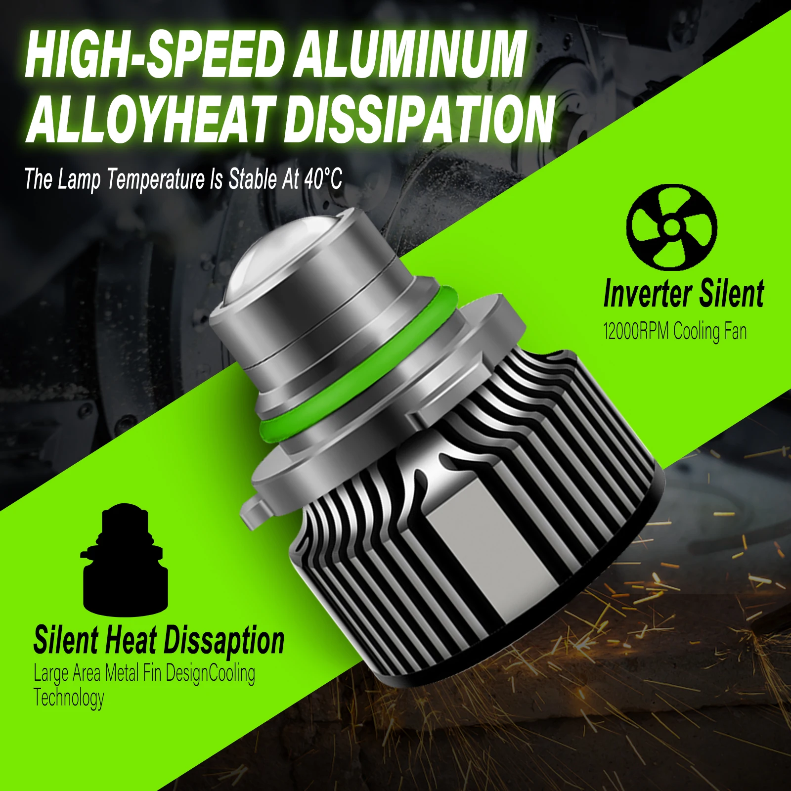 9006 HB4 Laser LED Headlight 1 - огляд і ціна Car Led Headlight 9005 9006