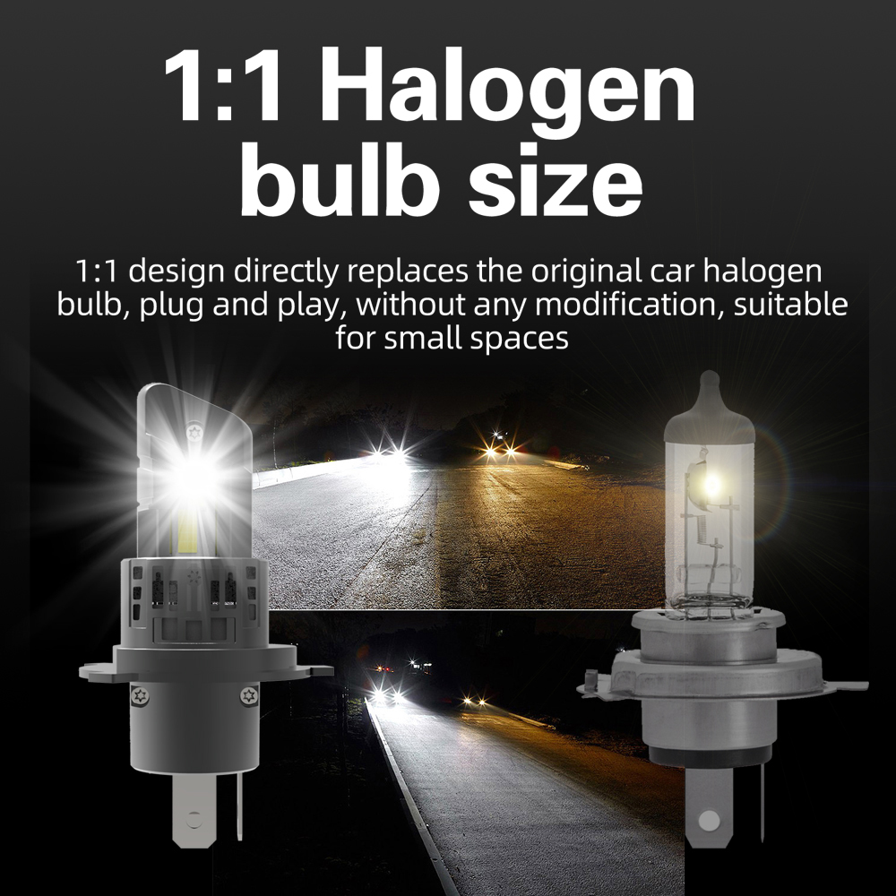 2x H4 HB2 9003 Led Headlight C - огляд і ціна Led Headlight Bulb Canbus Error Free
