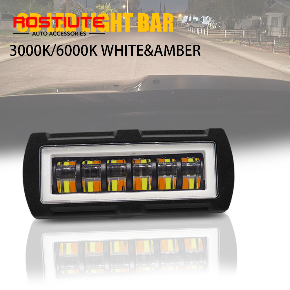 5 Inch White Amber Car Work Li - огляд і ціна Led Work Light Bar 12 Inch Offroad