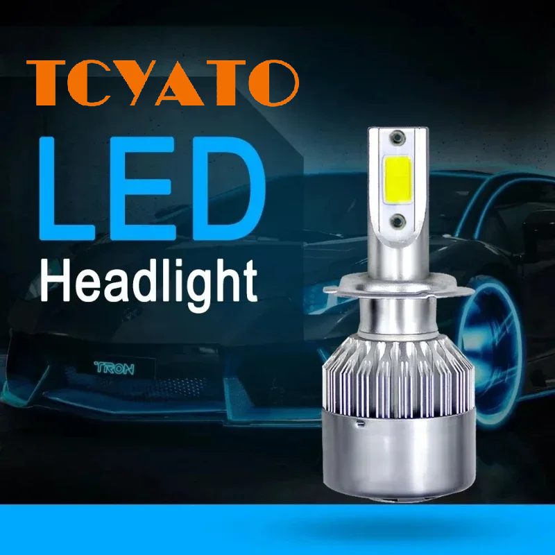 TCYATO 2x C6 LED Car Headlight - огляд і ціна Car Led Bulb H1 H3 H8 H11