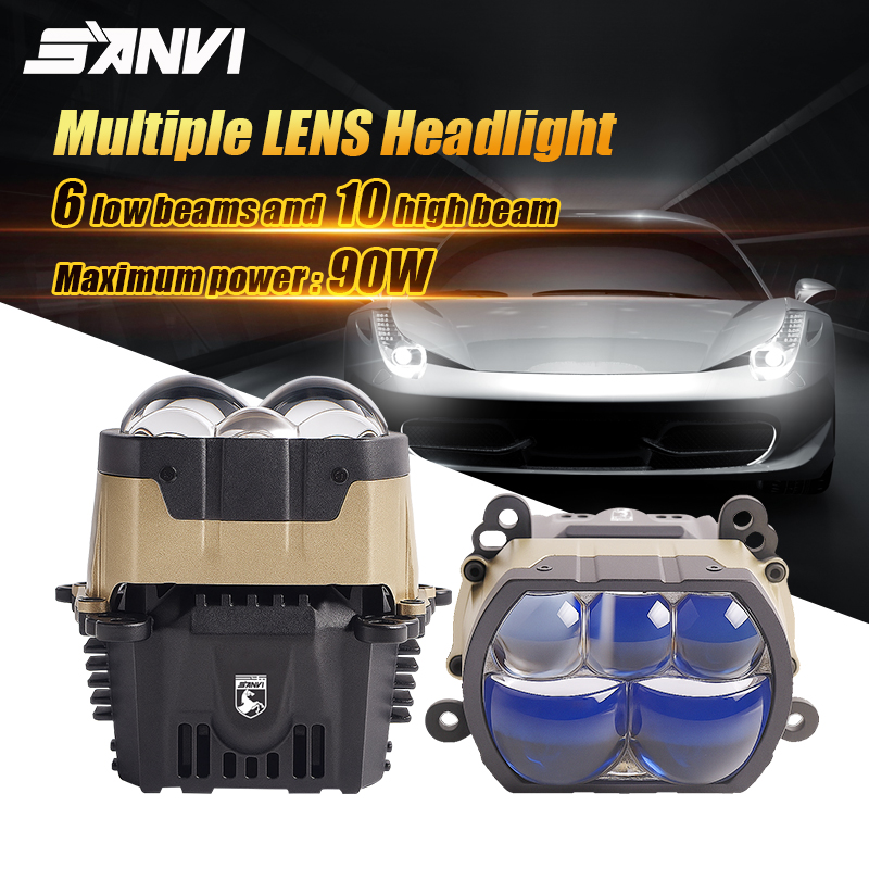 SANVI 180W PX8 Square Bi LED M - огляд і ціна Bi Led Projector Lens 3 Inch