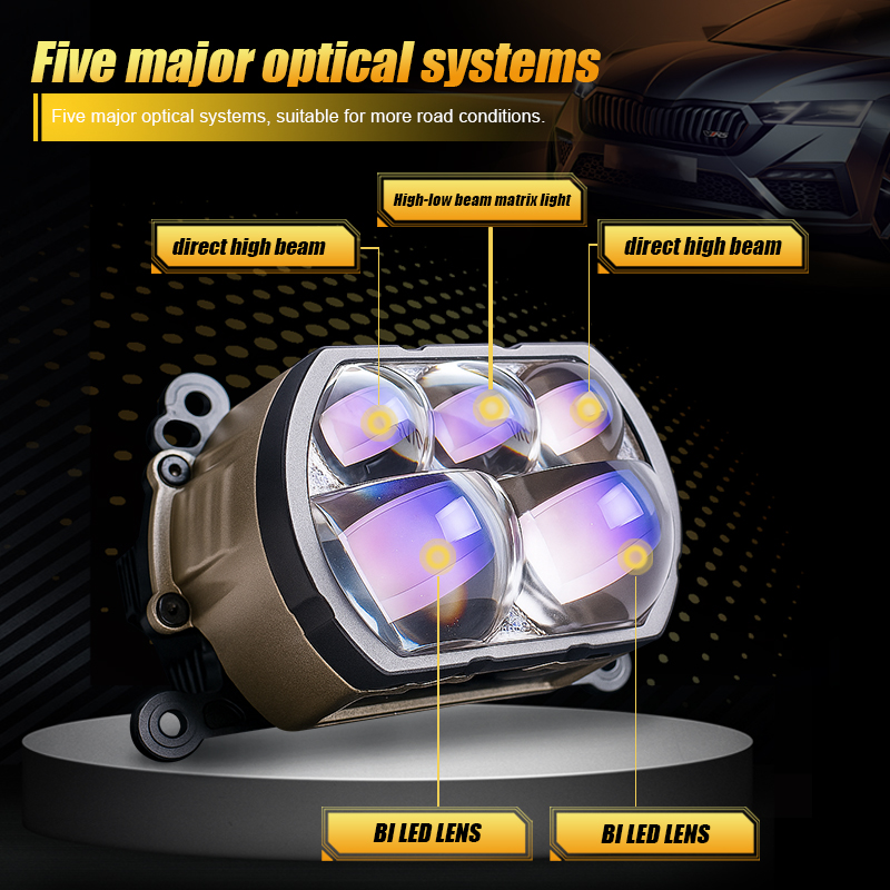 SANVI 180W PX8 Square Bi LED M - огляд і ціна Bi Led Projector Lens 3 Inch