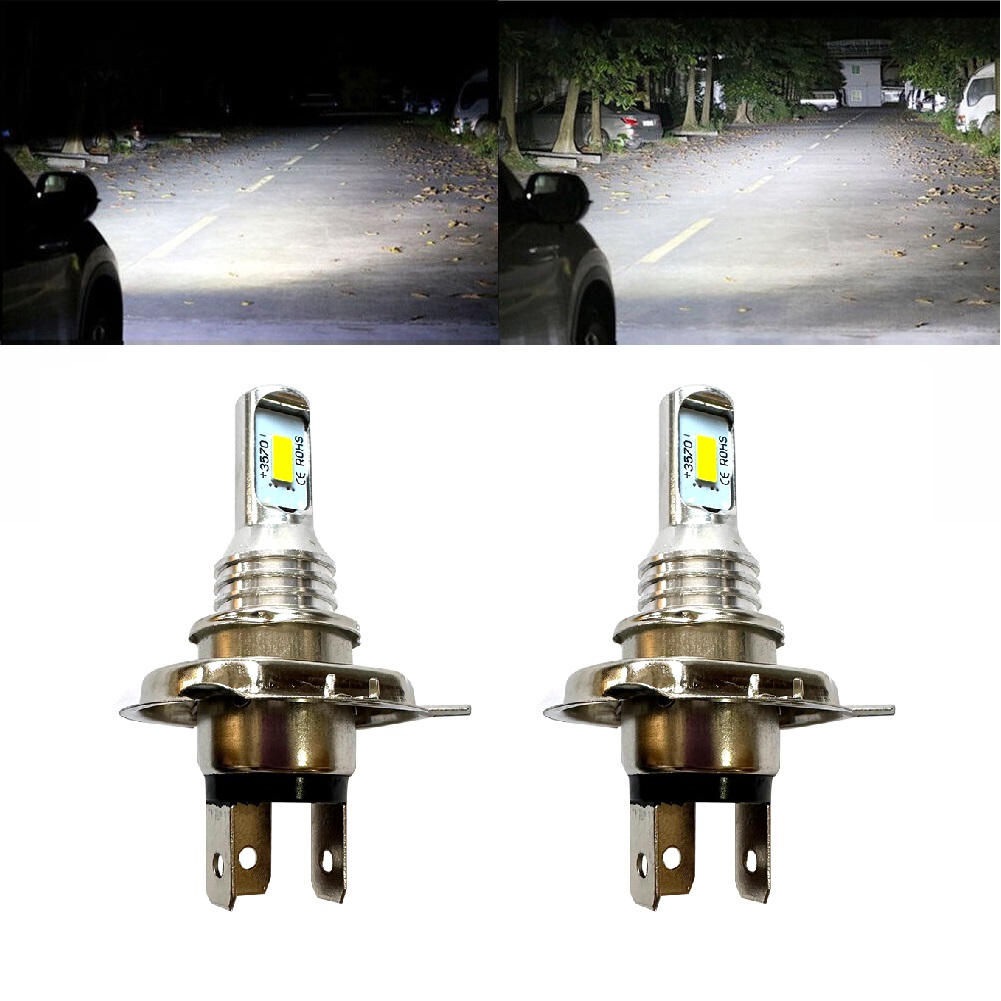 H4 12v Led Xenon White Canbus  - огляд і ціна Motorcycle Led Headlight Bulb H4