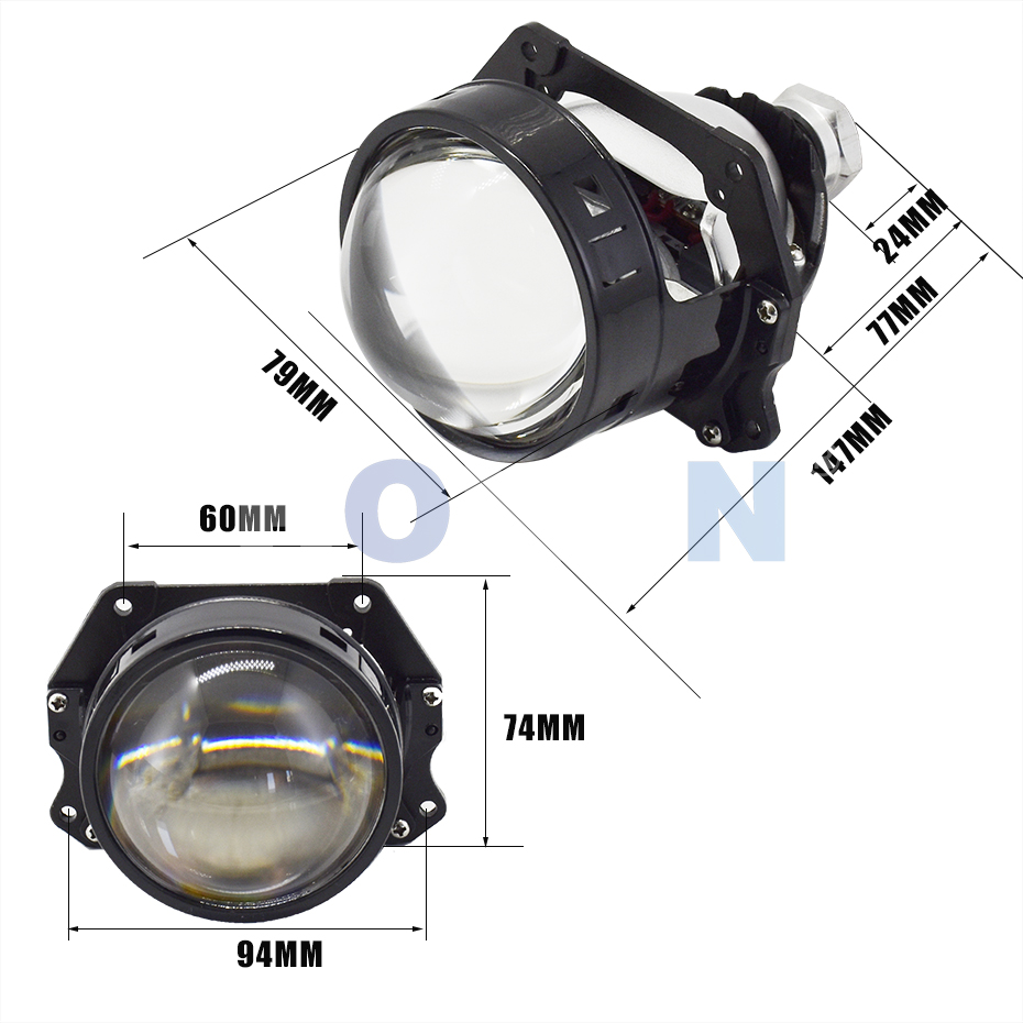Ronan 40W 3inch Bi-Led Project - огляд і ціна Bi Led Projector Lens 3 Inch