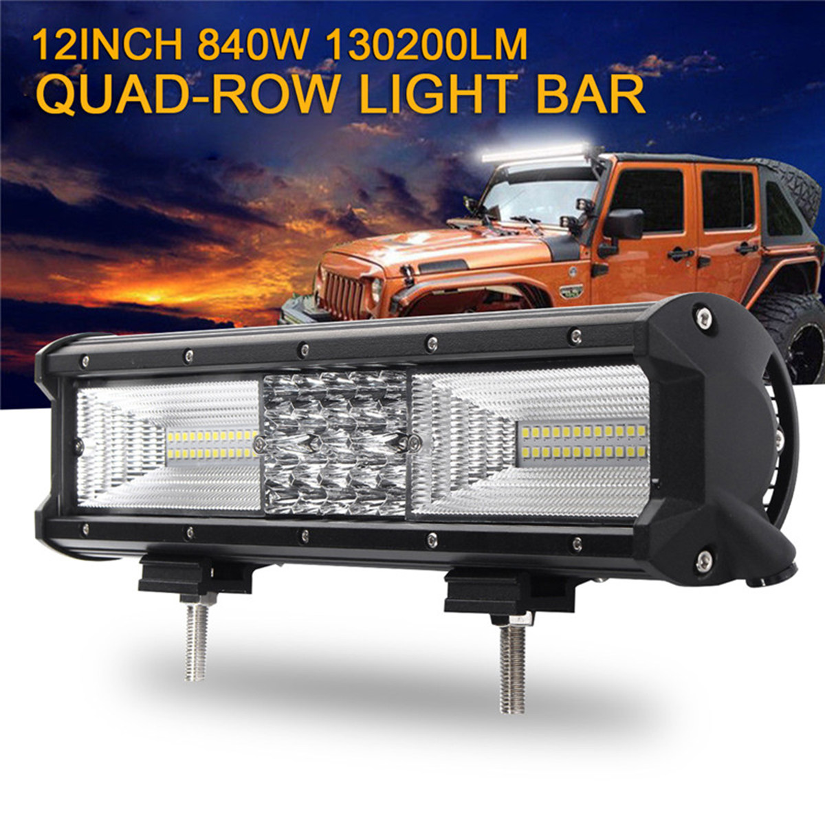 Bar Single Row 12 Inch 130200L - огляд і ціна Led Work Light Bar 12 Inch Offroad