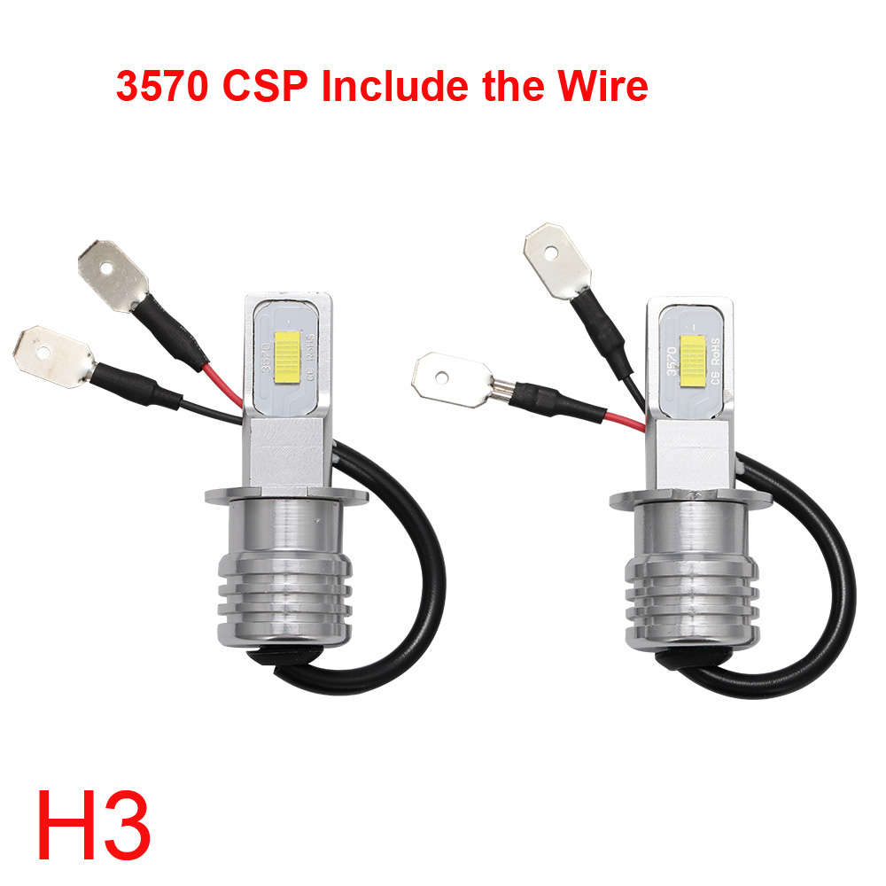 2Pcs H7 CSP Mini LED H4 H1 H11 - огляд і ціна Led Headlight Bulb H7 20000Lm