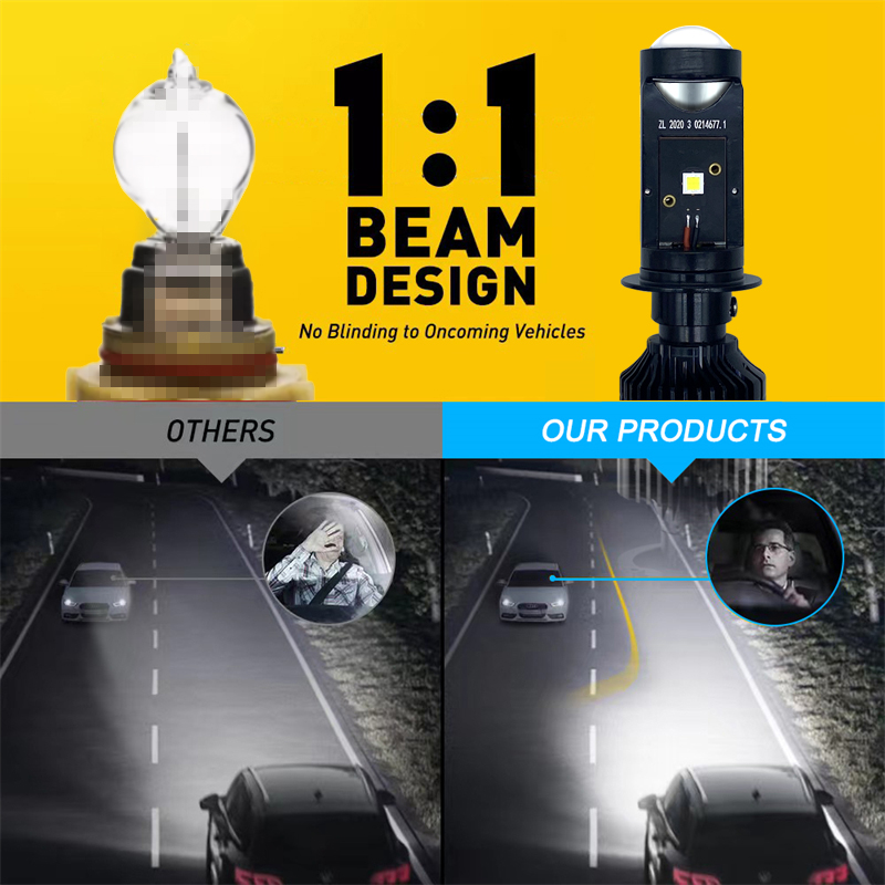 Canbus Lamp H4 H7 LED Y10 Supe - огляд і ціна Laser Led Headlight Projector Lens