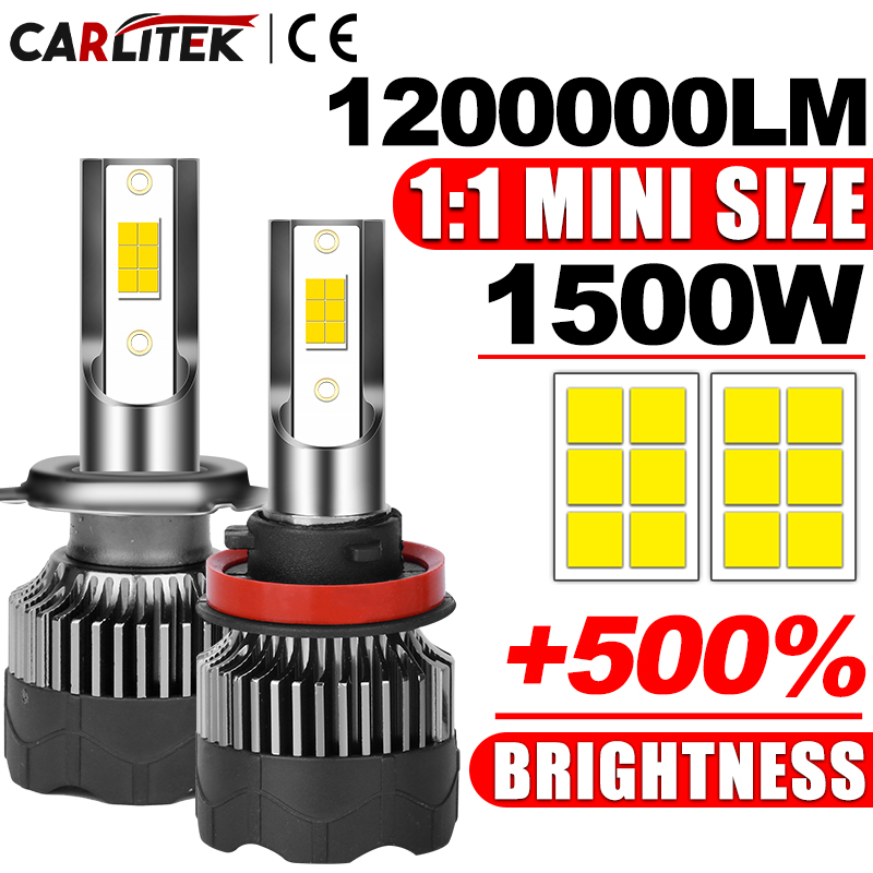 1200000lm 1500W 3570 CSP Chip  - огляд і ціна Car Led Bulb H1 H3 H8 H11