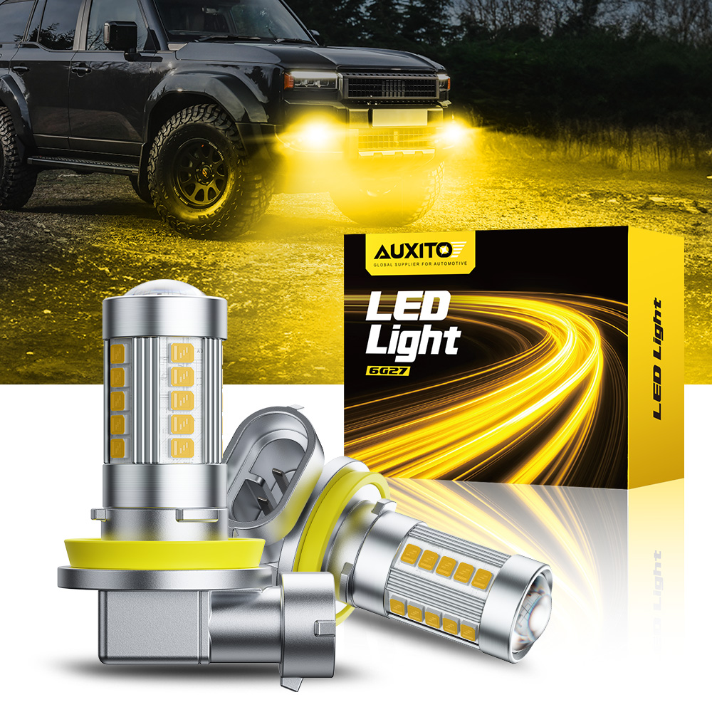 AUXITO 6G27 Fog Light H8 H9 H1 - огляд і ціна Led Fog Light H11 3000K Yellow