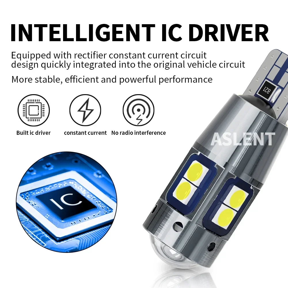 2PCS High Quality T10 W5W 168  - огляд і ціна Led Tail Light Bulb Canbus