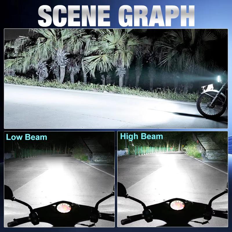 [MS]1Pcs CSP Moto LED H4 BA20D - огляд і ціна Motorcycle Led Headlight Bulb H4
