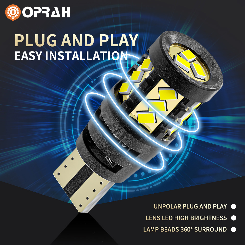 2PCS T15 LED Bulb W16W WY16W C - огляд і ціна Led Tail Light Bulb Canbus