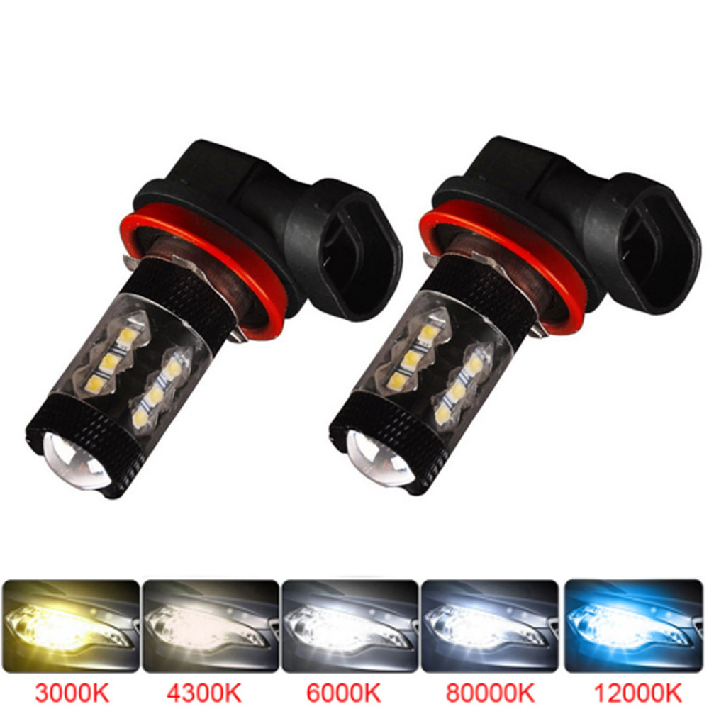 2Pcs H8 H11 H7 H16 HB4 9006 HB - огляд і ціна Car Led Headlight 9005 9006