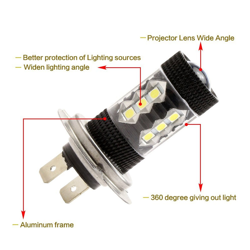 2Pcs H8 H11 H7 H16 HB4 9006 HB - огляд і ціна Car Led Headlight 9005 9006