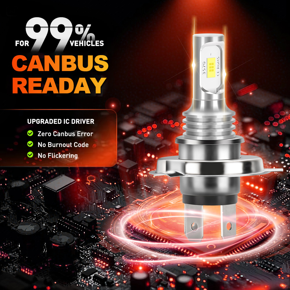 1PC For Suzuki GSXR1000 2003-2 - огляд і ціна Motorcycle Led Headlight Bulb H4
