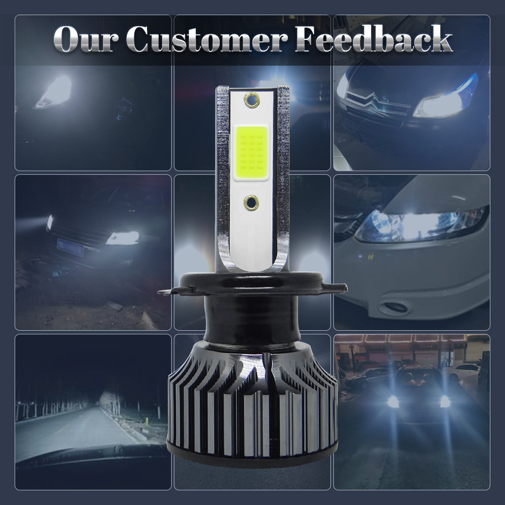 2Pcs H4 H7 LED Car Headlight H - огляд і ціна Car Led Bulb H1 H3 H8 H11