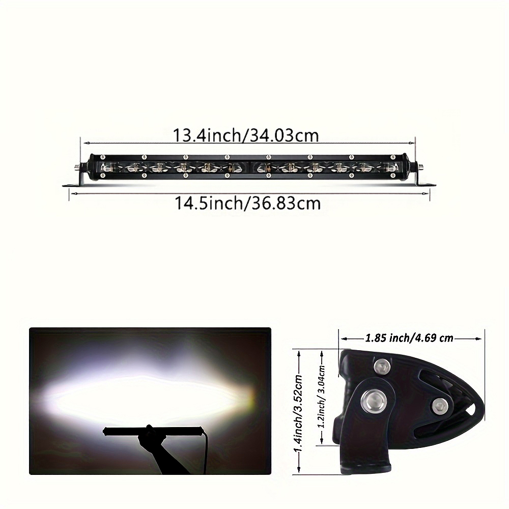 Ultra-thin 6D Lens LED Light B - огляд і ціна Led Work Light Bar 12 Inch Offroad