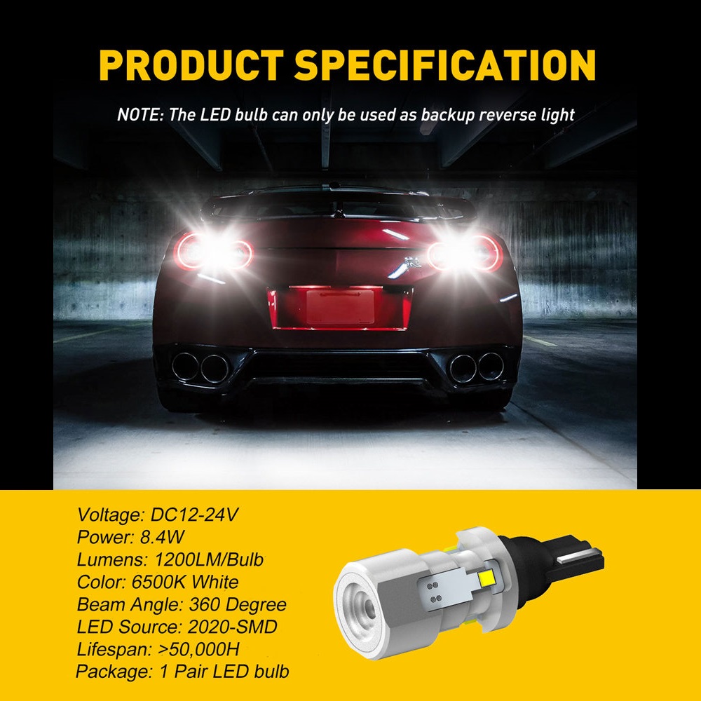 AUXITO 2Pcs 1200Lm T15 LED Can - огляд і ціна Led Tail Light Bulb Canbus
